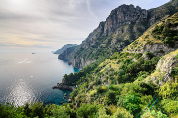 Fototapeta na wymiar Magnificent view of the Amalfi coast. Italy.