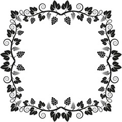 decorative frame with grapevine