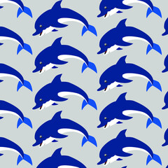 The illustration is the background of the dolphin, background for the project, presentation illustration