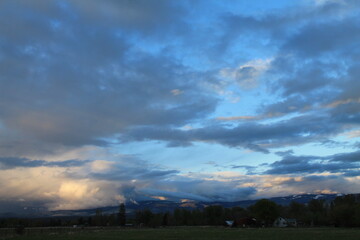 Cloudy Mountain Range