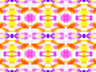 Watercolor Folk Tribal, Aztec Design. 