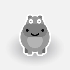 Happy Hippo cartoon character