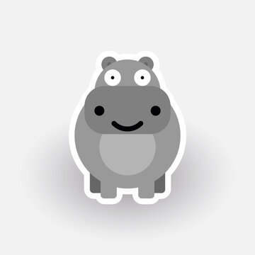 Happy Hippo cartoon character