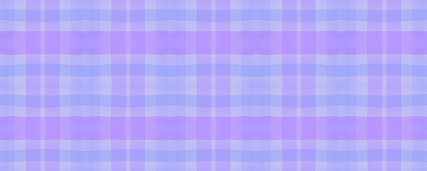 Pink Check Plaid. Watercolor Stripes Flannel. 