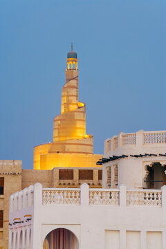 Qatar, Middle East, Arabian Peninsula, Doha, Spiral Mosque