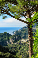 Magnificent view of the Amalfi coast. Italy