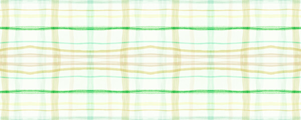 Green Fall Plaid Pattern. Seamless Tartan Fabric. 
