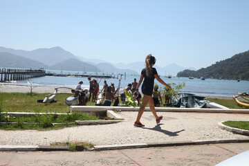 Praia em  Ubatuba-SP
