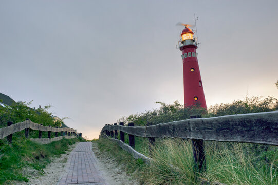 Lighthouse and footpath