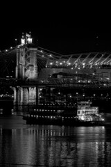 Fototapeta na wymiar Saint Clair Bridge in Cincinnati, Ohio. Ohio