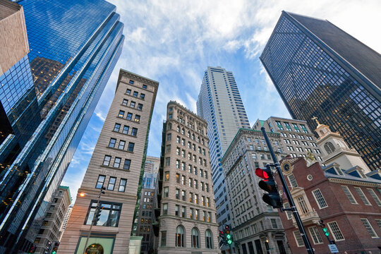USA, Massachusetts, Boston, Downtown Financial District