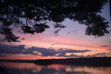 sunrise over the ocean