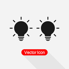 Bulb Icon,Idea Icon,Idea Symbol vector illustration Eps10