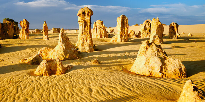 Eroded Rock Formations, The Pinnacle Desert, Nambung National Park, Western Australia, Australia, Pacific