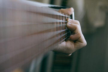 man playing guitar