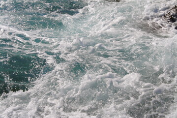 Naklejka premium waves on the sea