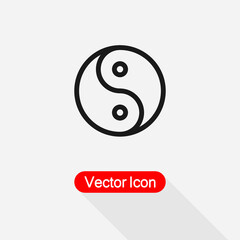 Yin Yang Icon vector illustration eps 10