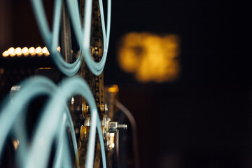 Old 16mm film movie projector