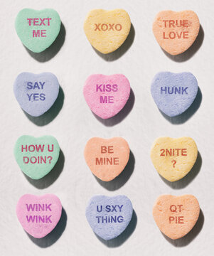 Nice Candy Hearts For Valentine's Day