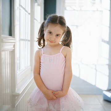 Beautiful young girl in a tutu