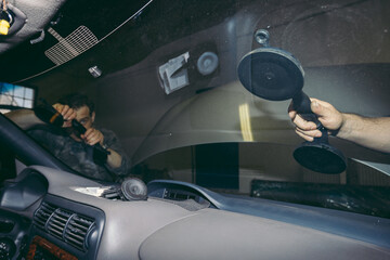 Replacing a Windshield on a Car