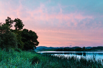 四万十の夕暮れ