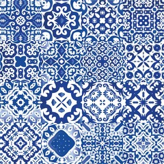 Decorative color ceramic azulejo tiles.