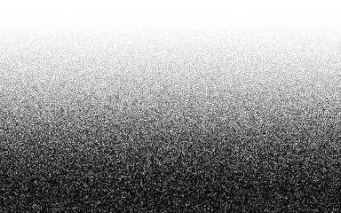 Tuinposter Dotwork gradient pattern vector background. Black noise stipple dots. Sand grain effect. Black dots grunge banner. Abstract noise dotwork pattern. Gradient circles. Stochastic dotted vector background © blankstock