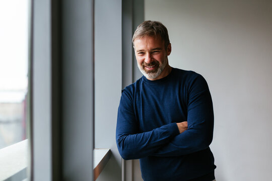 Man working in a modern office.