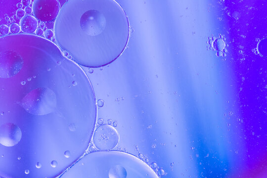 Oil And Soap Droplets Background - Powered by Adobe