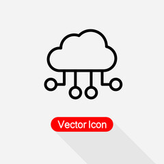 Cloud Computing Icon Vector Illustration Eps10