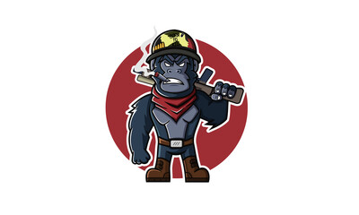 Gorilla Mascot Design