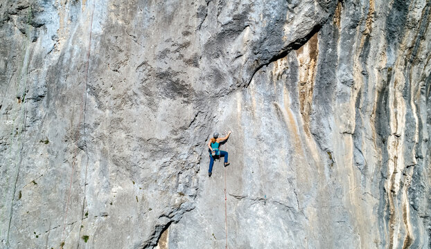 Climber woman