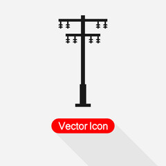 Electrical Tower Icon Vector Illustration Eps10