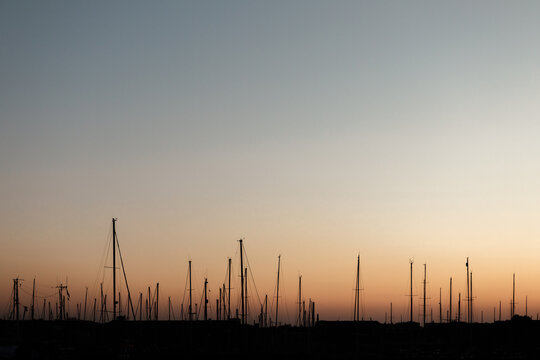 Pier at sunset time
