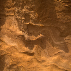 Spectacular Montana Amarilla, Yellow Mountain, in different colors of volcanic rock on La Graciosa, Canary Islands