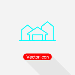 Farm Buildings Icon Vector Illustration Eps10