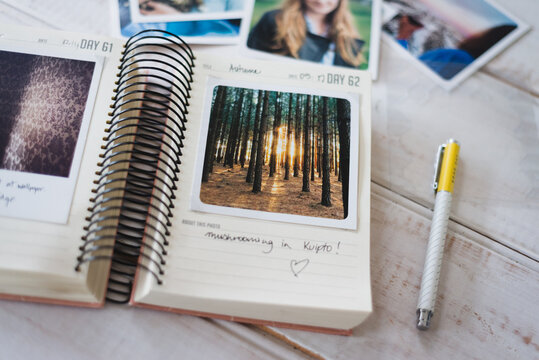 putting photos into an album