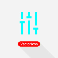 Obraz premium Filter Icon, Settings Icon Vector Illustration Eps10