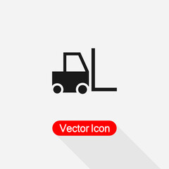 Forklift Icon Vector Illustration Eps10