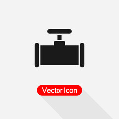 Globe Valve Icon vector illustration Eps10