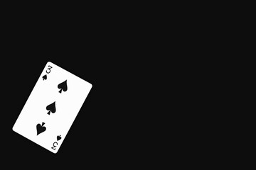 トランプ　スペード　3　素材