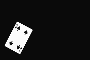 トランプ　スペード　4　素材