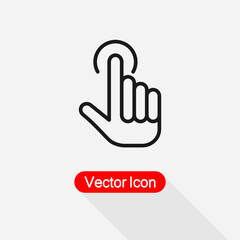 Hand Icon, Hand Click Icon,Hand Clicking Icon,Hand Touch Icon,Touch Screen Icon Vector Illustration Eps10