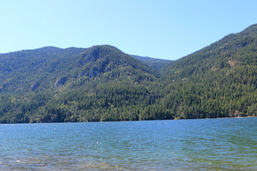 Mountain Lake View In Summer