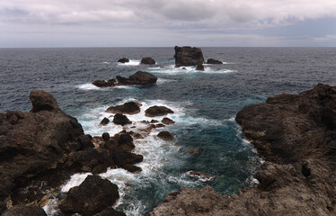 Fototapeta na wymiar North coast of Gran Canaria, Canary Islands, coast of Arucas municipality 