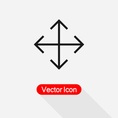 Navigate Icon, Move Cursor Icon Vector Illustration Eps10