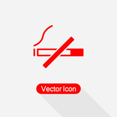 No Smoking Sign, No Smoking Icon Vector Illustration Eps10
