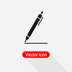 Pen Icon, Pencil Icon Vector Illustration Eps10