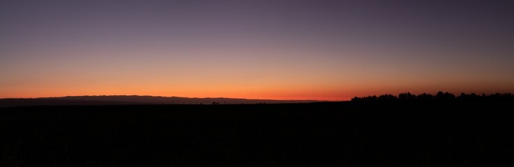 sunset in the valley